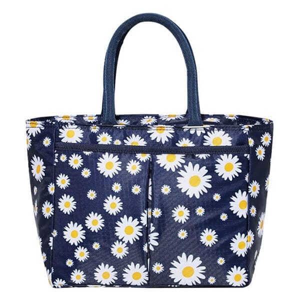 Lunch bag bleu paquerette